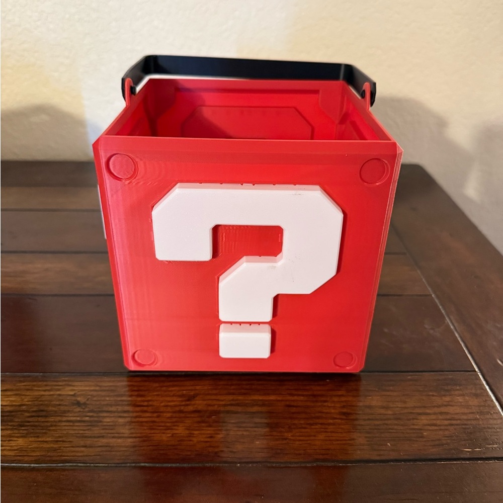 Kid’s Halloween Mario Question Mark Treat Box.